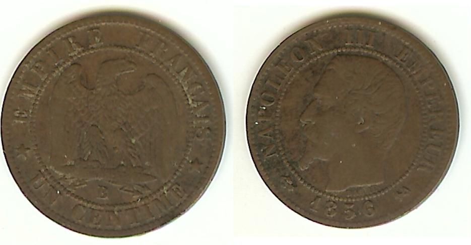 Centime Napoléon III 1856B Rouen TTB